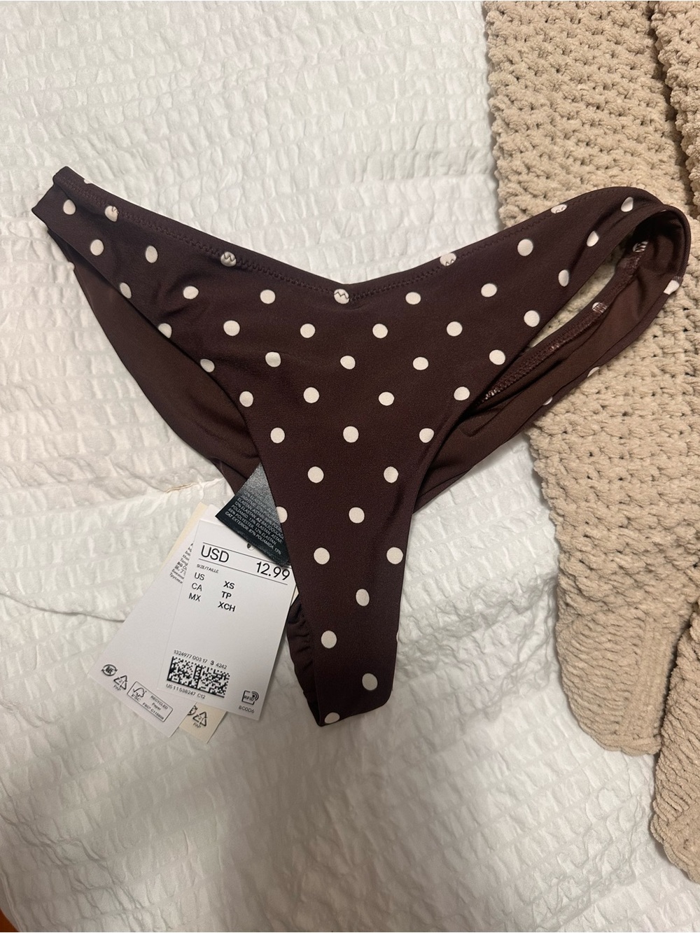 H&M Brown Polka Dot Girls' Bikini Bottoms